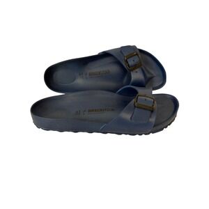 Birkenstock Madrid EVA Sandals Women's 10 Navy Blue Water resistant Slides Beach